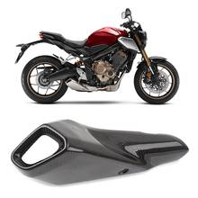 Теплозащитная крышка из углеродного волокна для мотоцикла, защита от ожогов для выхлопной системы Honda CB650R 2019-2021 2024 - купить недорого