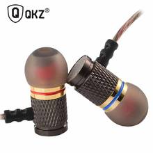 QKZ DM6 в ухо 3,5 мм наушники металлические 3D тяжелый бас качество звука наушники спортивная Гарнитура для всех cel PK KZ AS10 ZS10 v80 2024 - купить недорого