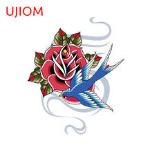 UJIOM Swallow and Rose Emblem Home Decoration Living Room Decor Wall Stickers Kitchen Bathroom Decor Poster Wallpaper 2024 - buy cheap