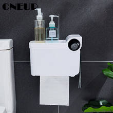ONEUP-dispensador de papel en rollo sin perforaciones, caja de pañuelos montada en la pared, soporte de papel higiénico, bolsa de basura, almacenamiento, accesorios de baño 2024 - compra barato