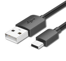 Cable Mini USB 0,25 m 0,5 m 1m 1,5 m 2m sincronización de datos Cable de cargador USB para MP3 MP4 Player GPS Cámara teléfono móvil Mini USB 2024 - compra barato