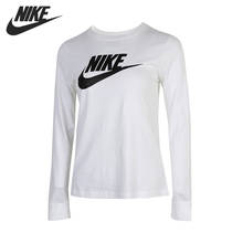 NIKE W-Camiseta para mujer, ropa deportiva de manga larga, NSW ESSNTL LS ICON FTRA, novedad Original 2024 - compra barato