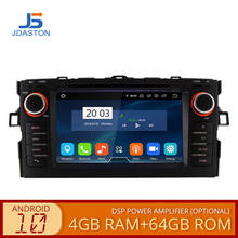 JDASTON Android 10.0 Car DVD Player For Toyota AURIS 2008-2012 Multimedia GPS Navigation 2 Din Car Radio Stereo 4G+64G Octa Core 2024 - buy cheap