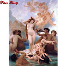 Famous Painter Bouguereau "The Birth of Venus" 5D DIY Diamond Painting Full Square/Round Diamond Embroidery  Rhinestones picture 2024 - buy cheap