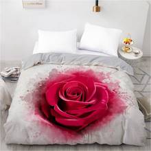 3d capa de edredão personalizado 240x220 200x220 consolador/colcha/cobertor caso completa rainha rei cama para o casamento floral navio da gota 2024 - compre barato