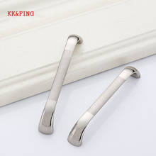 KK&FING Modern Zinc Alloy Nickel Brushed Cabinet Handles Kitchen Cupboard Door Pulls Drawer Knobs Furniture Handle Hardware 2024 - buy cheap