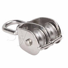 M20 20mm Swivel Stainless Steel 304 Double Pulley Block Chain Traction Wheel 2024 - buy cheap