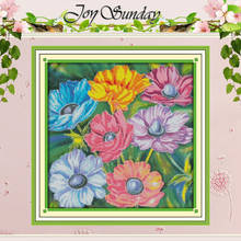 Gorgeous Sunny Flower Counted Cross Stitch 11CT 14CT Cross Stitch Sets Wholesale Chinese Cross-stitch Kits Embroidery Needlework 2024 - buy cheap