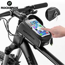 ROCKBROS Waterproof Bicycle Front Frame Bags MTB Road Bike Frame Front Tube Bag Rainproof Touch Screen Cycling Saddle Bag 2024 - buy cheap