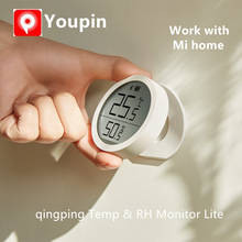Qingping-termômetro digital, sangria, higrômetro, monitor lite, tela de tinta eletrônica, gravação automática, trabalho para mi home app 2024 - compre barato