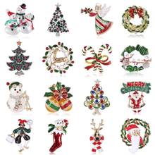 Broches de natal, "broches de boneco de algodão, emblemas para luvas, meias, guirlandas, broche de árvore de natal, presente, decoração de vestido de pano 2024 - compre barato