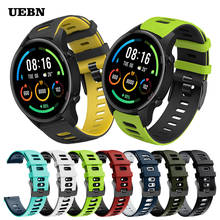 UEBN EasyFit Sport Silicone Correa Wrist Band for Xiaomi Mi Watch color Strap Bracelet sports Edition Watchbands 2024 - buy cheap