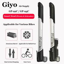Giyo 120psi Mini Bicycle Pump Portable SmartHead MTB Dual Action Inflator Road Bike Cycling Presta Schrader Valve Tire Hand Pump 2024 - buy cheap