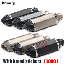 Universal Motorcycle Muffler Exhaust Pipe AK Escape Moto For KAWASAKI Zx6R 2006 Vulcan 500 Ninja 650 Kxf 250 Ninja 250R Vn900 2024 - buy cheap