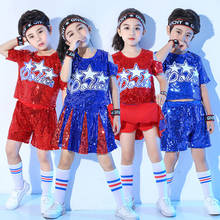 Детские джазовые танцевальные костюмы для девочек в стиле хип-хоп для современных выступлений и выступлений Детские джазовые танцевальные костюмы одежда 2024 - купить недорого