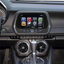 Se adapta para Chevrolet Camaro 2017-2019 accesorios del coche de navegación decoración de marco de decoración Interior de fibra de carbono etiqueta engomada del coche de 3D 2024 - compra barato