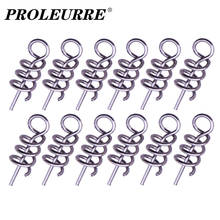 50 or 100pcs/Lot Spring Lock Pin Crank Hook Fishing Connector Stainless Steel Swivels & Snap Soft Bait Fishing Accessories Pesca 2024 - buy cheap