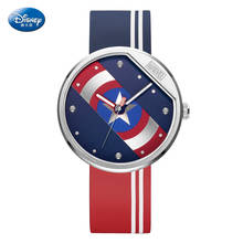 Disney-reloj de cuarzo de Marvel para hombre, pulsera con cinta luminosa de Spider-Man, resistente al agua, con manecillas luminosas de silicona, 5Bar 2024 - compra barato