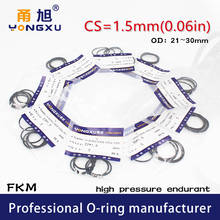 10PCS/lot Black FKM Fluorine Rubber O-rings Seals CS1.5mm OD21/22/23/24/25/26/27/28/29/30*1.5mm ORing Seal Gasket Sealing Washer 2024 - buy cheap