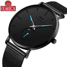 OLMECA Fashion mens watches top brand luxury relogio masculino Watch men gift casual dress Male Quartz Wristwatches Date Clock 2024 - buy cheap