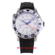Bliger 41mm Automatic Mechanical Mens Watch GMT Movement Luxury Luminous Waterproof Calendar Clock Sapphire Glass Wristwatch Men 2024 - buy cheap