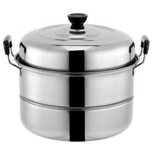 Steamer Stainless Steel Steam Pot Cookware Home Kitchen Cooking two-layer Steamer soup pot, double boilers, for home, single bottom 2024 - buy cheap