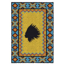 Trava gancho tapete de parede pendurado crocheting tapeçaria índios padrão kits almofada para bordado casa tapete 61cmx85cm 2024 - compre barato