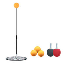 Table Tennis Trainer Set with Elastic Soft Shaft Ping Pong Balls Paddles Set with 2 Paddle and 3 Ping-Pong Balls 2024 - buy cheap