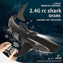 Remote Control Sharkboat Headlights Electric Pool Toys For Kids With Waterproof Protection Swim And Rotate Freely Rc Toys 2024 - buy cheap