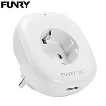 Funry SPP-enchufe inteligente WiFi para la UE, toma de corriente con USB, aplicación de automatización del hogar, temporizador, Control WiFi para AC100-240 Android/iOS 2024 - compra barato