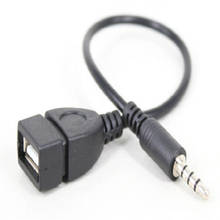 3.5mm Male AUX Audio Plug Jack To USB 2.0 Female Converter Cable Cord For Car MP3 2024 - buy cheap