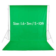 Pantalla verde de 1,6x3M/5x10 pies para estudio de fotografía, vídeo, pantalla no tejida, Fondo de tela verde 2024 - compra barato
