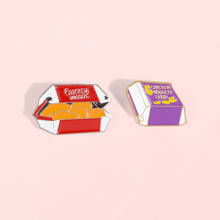 Chicken Nuggets Pins Enamel Pins Snack Box Lapel Pin Brooches Badges Delicious Fast Food Pin Jewelry Gifts for Friends Wholesale 2024 - buy cheap