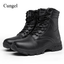 Men Outdoor boots Waterproof Hunting Mountain Hiking shoes Army Combat Tactical boots Jungle Desert Military Non-slip Work shoes 2024 - buy cheap