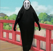 Anime Cosplay No Face Man Costume Movie Spirited Away Costume Full Set Halloween Party Carnival Costume Robe+Mask+Gloves 2024 - buy cheap