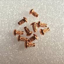 30pcs M3 round head copper rivets pan heade solid rivet knurled riveted hand tap rivetings knock riveting GB827 4mm-12mm long 2024 - buy cheap