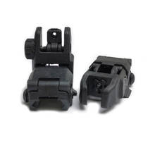 2pcs Front & Rear Transition Backup Sights Mount Tactical Hunting caza Foldable Flip-up Iron Sights for Airsoft Rifle Sight 2024 - buy cheap