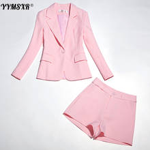 2022 New Summer Casual High-quality Ladies Office Shorts Suit Two-piece Suit Stylish Long Sleeve Slim Ladies Blazer 2024 - buy cheap