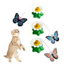 TECHWILL Toys for Cats Super Exquisite Electronic Pet Toy Fly By Spinner Interactive Toys Simulation Animal Birds Butterfly 2024 - buy cheap
