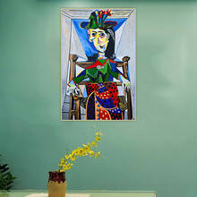 Kawon pintura a óleo em tela, arte decorativa de parede para casa, pôster artístico, pintura a óleo 2024 - compre barato