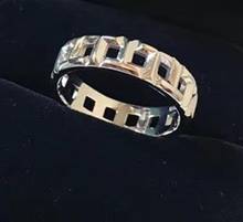 Anel de prata esterlina 925, elegante, de dedo geométrico, formato quadrado, de cristal, aliança de casamento romântico 2024 - compre barato