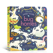 Обучающие 3d-книги Peep Inside Bug в доме, детские книги с изображением насекомых, популярные научные книжки на английском языке 2024 - купить недорого