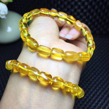 Pulsera Conformable de cera de abeja ámbar, mineral Natural, sin aceite de pollo, miel amarilla, a la moda 2024 - compra barato