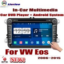 Автомобильный DVD плеер GPS навигация для фольквасген VW Eos 2006 ~ 2015 автомобильный Android мультимедийная система HD экран Радио Стерео головное устройство 2024 - купить недорого