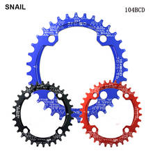SNAIL 104BCD 32T/34T/36T Oval Narrow Wide MTB Mountain Bike Bicycle Chainwheel Cycle Crankset A7075 Alloy Tooth plate 2024 - buy cheap