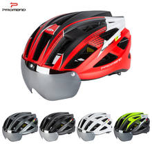 Велосипедный шлем Promend, шлем для горного велосипеда с зеркалом, для занятий спортом на открытом воздухе, интегрированное формованное оборудование для велоспорта, 57 ~ 62 см 2024 - купить недорого