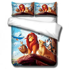 Animals Simba Lion King Comforter Cover Bedding Sets Pillowcases Twin Full Queen King Bedroom Decoration Duvet Cover Set 3pcs 2024 - buy cheap