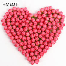 Mini Rose Buds 100pc Artificial Flower Head DIY Corsage Head Ring Wreath Garland Wrist Flower Decor Wedding Flower Wall Supplies 2024 - buy cheap