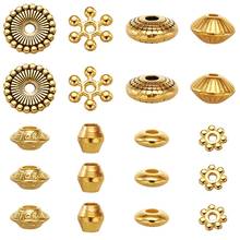 320pcs/box Mixed Shapes Alloy/Brass Bead Spacers Loose Metal Bead for Jewelry Making DIY Bracelet Necklace Accessories Finding 2024 - buy cheap