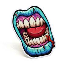 Personalized stickers Zombie Mouth Sticker Monster Rock Lip Cup Laptop Car Vehicle Window Bumper Decal Waterproof Vinyl Decals 2024 - buy cheap